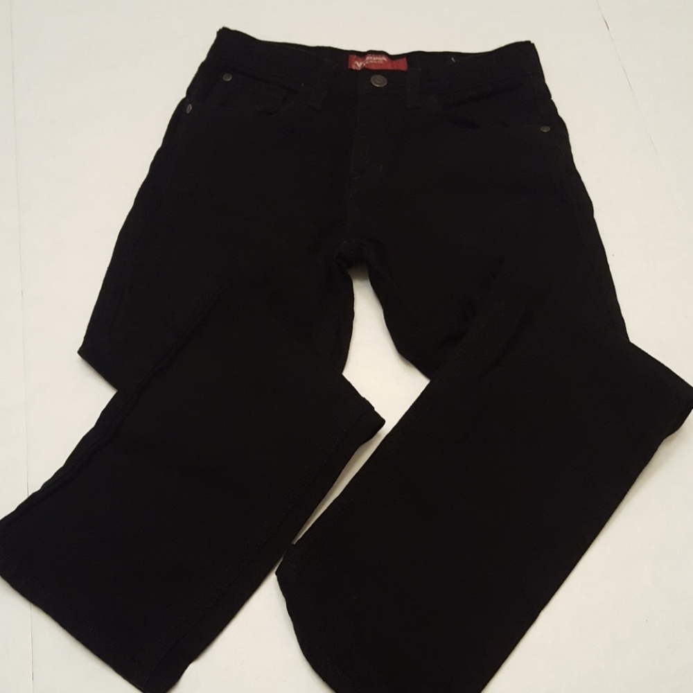 Arizona Relaxed Fit Black Jeans Adjustable Waist